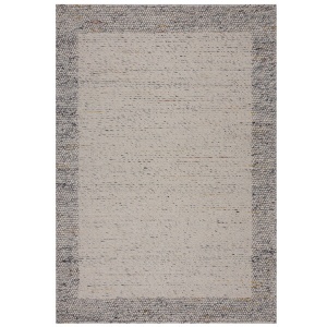 Χαλί Bobble Wool Border Μπλε 120X170 cm, Flair Rugs - Img 2