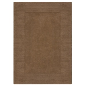 Χαλί Textured Wool Border Καφέ 120X170 cm, Flair Rugs - Img 2