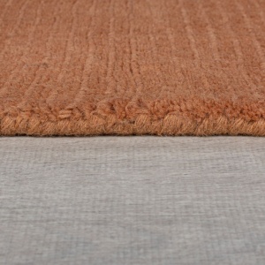 Χαλί Textured Wool Border Πορτοκαλί 160X230 cm, Flair Rugs - Img 4