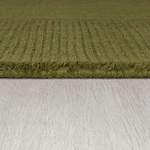 Χαλί Textured Wool Border Πράσινο 200X290 cm, Flair Rugs - Img 6