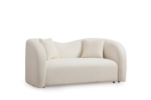 2θέσιος καναπές Asos Κρεμ 170x76x75 cm - Img 4