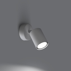 Aplica perete Lemmi Alb 8x8x18.5 cm - Img 3