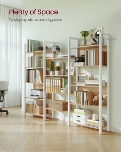Biblioteca Barnet Alb 158x24x166 cm - Img 3