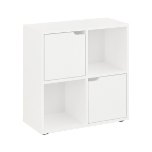 Biblioteca Bookel, Pako World, Alb, 59x27x60 cm