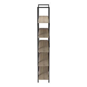 Biblioteca, Loftie, Negru, 28x126x165 cm - Img 5