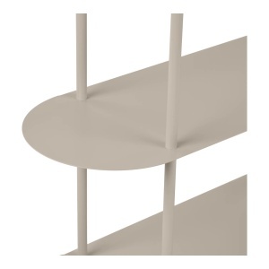 Biblioteca Rieti, Bej, 90x31x150 cm