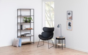 Biblioteca Seaford V2, Natural, 185x77x35 cm
