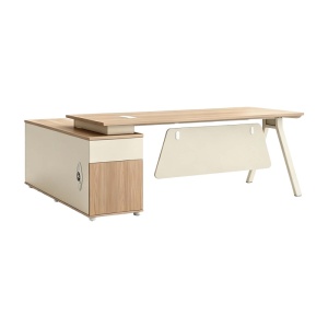 Birou Stark, Bej, 200x90x75 cm - Img 3