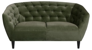 Canapea 2 locuri Ria, Verde, 78x150x84 cm - Img 3
