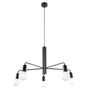 Candelabru 5 Duomo Negru 60x60x85 cm