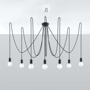 Candelabru 7 Edison Negru 300x300x150 cm - Img 2