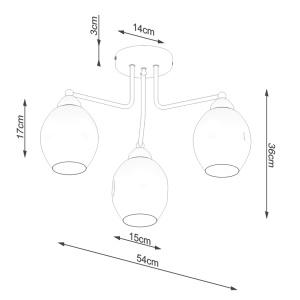 Candelabru Fillan Negru 54x54x36 cm - Img 5