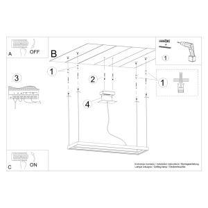 Candelabru LED Tuula Alb 4000K 100x30x150 cm - Img 8