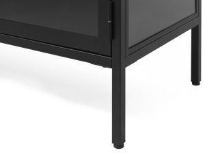 Comoda CARMEL, Negru, 40x85x170 cm - Img 3