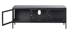 Comoda TV CARMEL, Negru, 40x52x132 cm - Img 2