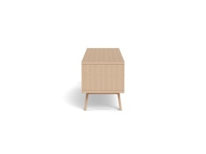 Comoda TV Lamberth, Alb, 50x160x40 cm - Img 4