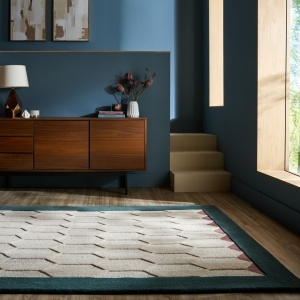 Covor Apex Border Wool Turcoaz 120x170 cm