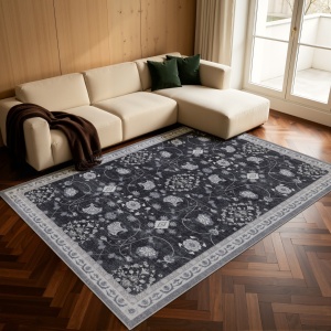 Covor Dreptunghiular INKA V6 Negru 280x370 cm