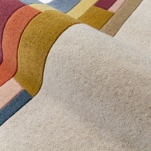 Covor oval Emryc Wool Multicolor 140x200 cm - Img 4
