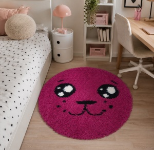 Covor Rotund, Fantasy, Roz, 67x67 cm, Delta Smile 12090 2115