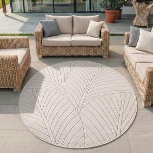 Covor Rotund NOVA V3 Crem 160x160 cm