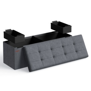 Cufar depozitare Songmics Gri 110x38x38 cm - Img 2