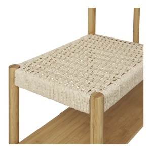 Cuier cu banca Ember, Natural, 95x36x165 cm - Img 2