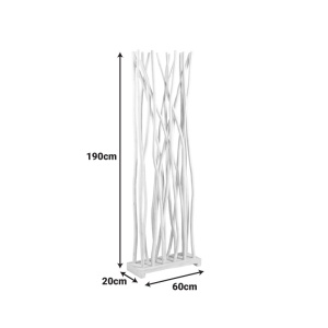 Decoratiune podea Jati, Negru, 20x60x190 cm - Img 3