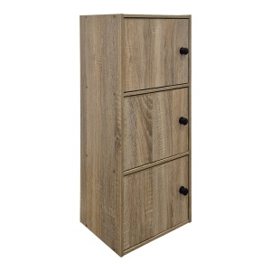 Dulap cu 3 usi, Wirdia, Stejar, 24x30.5x71.5 cm