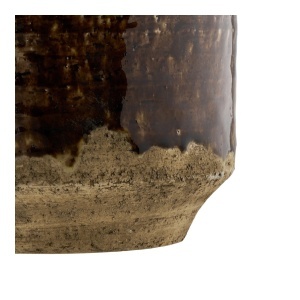 Ghiveci flori, Maro, 16.5x16.5x12.5 cm