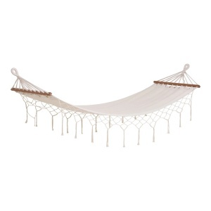 Hamac Hammock, Alb pal, 200x80x3 cm - Img 4