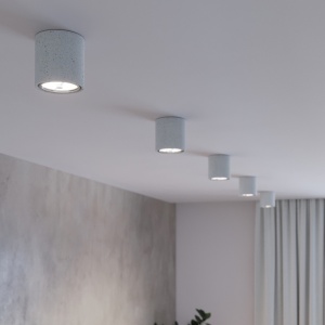 Lustra Cullo din beton Gri 14x14x14 cm - Img 8