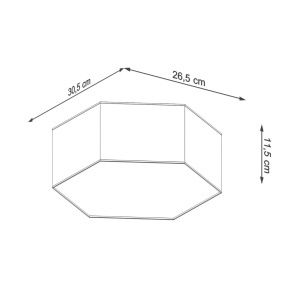 Lustra Sunde Alb 30.5x26.5x11.5 cm - Img 7