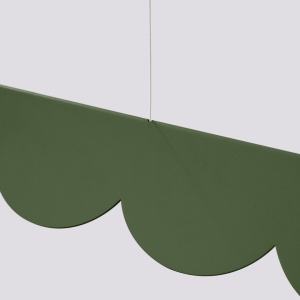 Lustra suspendata LED Biscuit Olive 3000K 131x13x200 cm - Img 6
