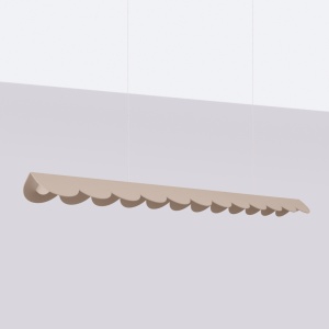 Lustra suspendata LED Biscuit Taupe 3000K 131x13x200 cm - Img 2
