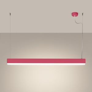Lustra suspendata LED Farge Roz 4000K 120x8x150 cm - Img 3