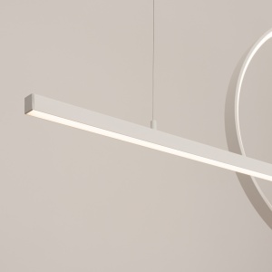 Lustra suspendata LED Glad Alb 3000K 120x20x212 cm - Img 5