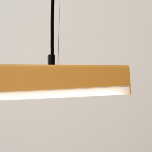 Lustra suspendata LED Jorun 120 Auriu 3000K 120x3x210 cm - Img 5
