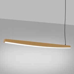 Lustra suspendata LED Jorun 150 Auriu 4000K 150x3x210 cm - Img 3