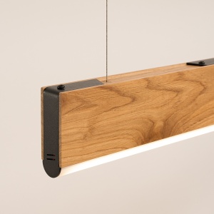 Lustra suspendata LED Lykke Stejar 3000K 120x3.5x150 cm - Img 7