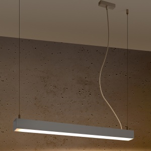 Lustra suspendata LED Pinne Gri 3000K 67x6x150 cm - Img 3