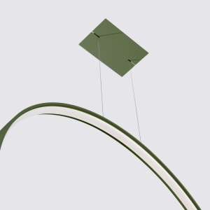 Lustra suspendata LED Rio 110 Olive 3000K 110x16x150 cm - Img 6