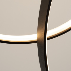 Lustra suspendata LED Rio 55 Negru 3000K 170x30x250 cm - Img 5