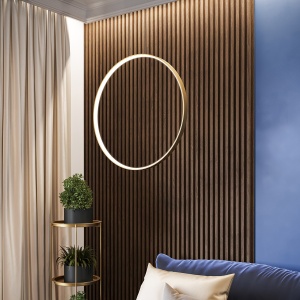 Lustra suspendata LED Rio Auriu 3000K 110x16x150 cm - Img 14