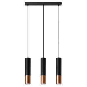 Lustra suspendata Loopez Cupru 45x6x90 cm