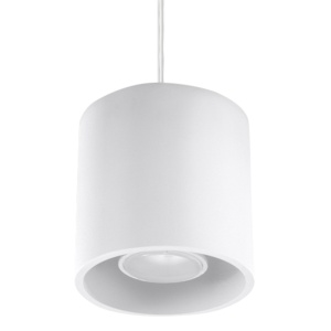 Lustra suspendata Orbis Alb 10x10x110 cm
