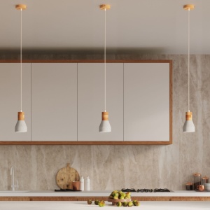 Lustra suspendata Qubic Gri 10x10x120 cm - Img 8