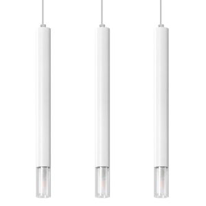 Lustra suspendata Wezyr Alb 45x6x120 cm