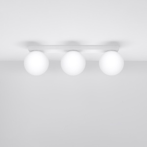Lustra Yoli Alb 50x12x14.5 cm - Img 2