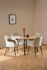 Masa dining Cadiz, Natural, 75x120x120 cm - Img 12